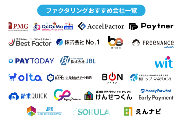 ファクタリングおすすめ業者比較ランキング
